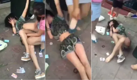 暴打小三