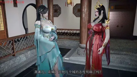 桐山遥.国产动漫同人系列.NTR.[萧薰儿].火域主母.上篇03.薰儿被张老三的大肉棒淫射得满脸都是#3D
