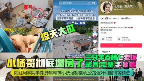 惊天大瓜小杨哥彻底塌房了三只羊吞精齐老板录音完整字幕版附红河学院事件彝族精神小伙强制猥亵公路强奸和偷情等精选