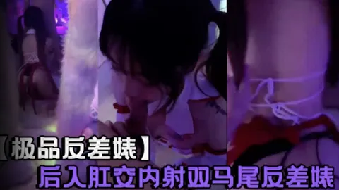 _极品反差婊_后入肛交内射双马尾反差婊