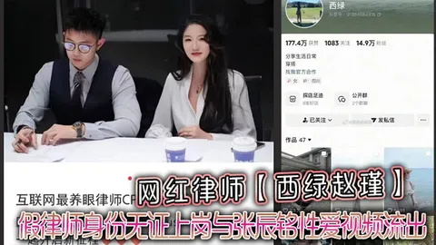 网红律师西绿赵瑾一人设崩塌假律师身份无证上岗与张辰铭性爱视频流出